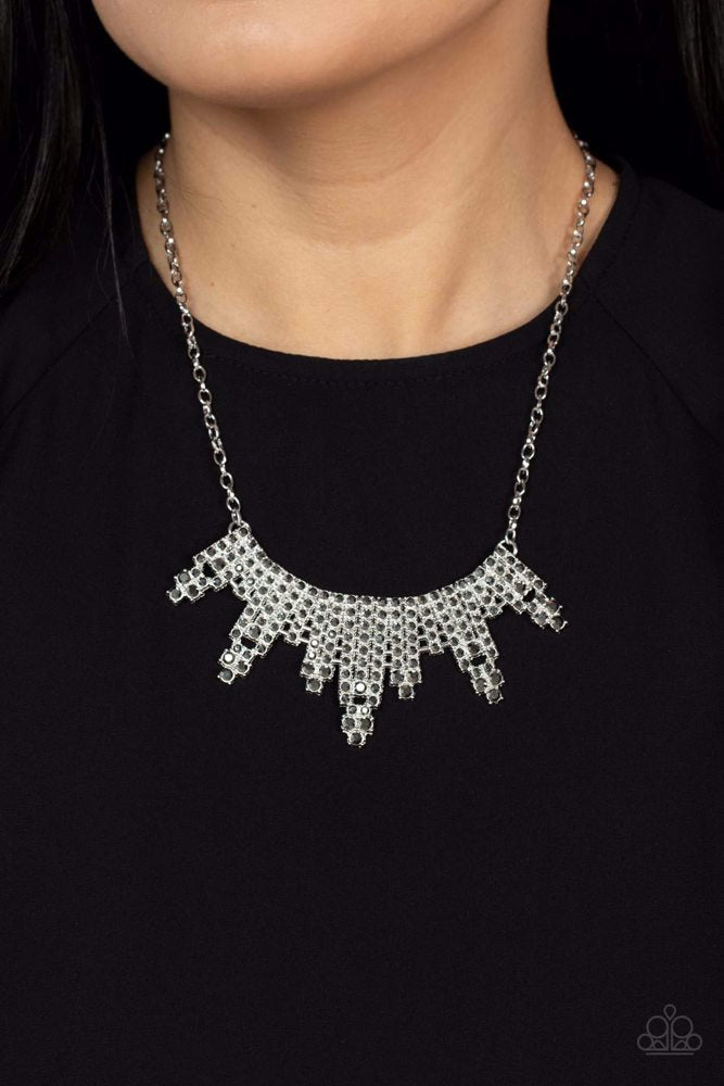 Skyscraping Sparkle - Silver - Paparazzi Accessories