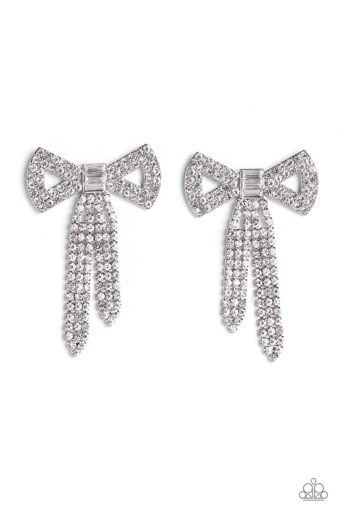 Just BOW With It - White- Paparazzi Accessories