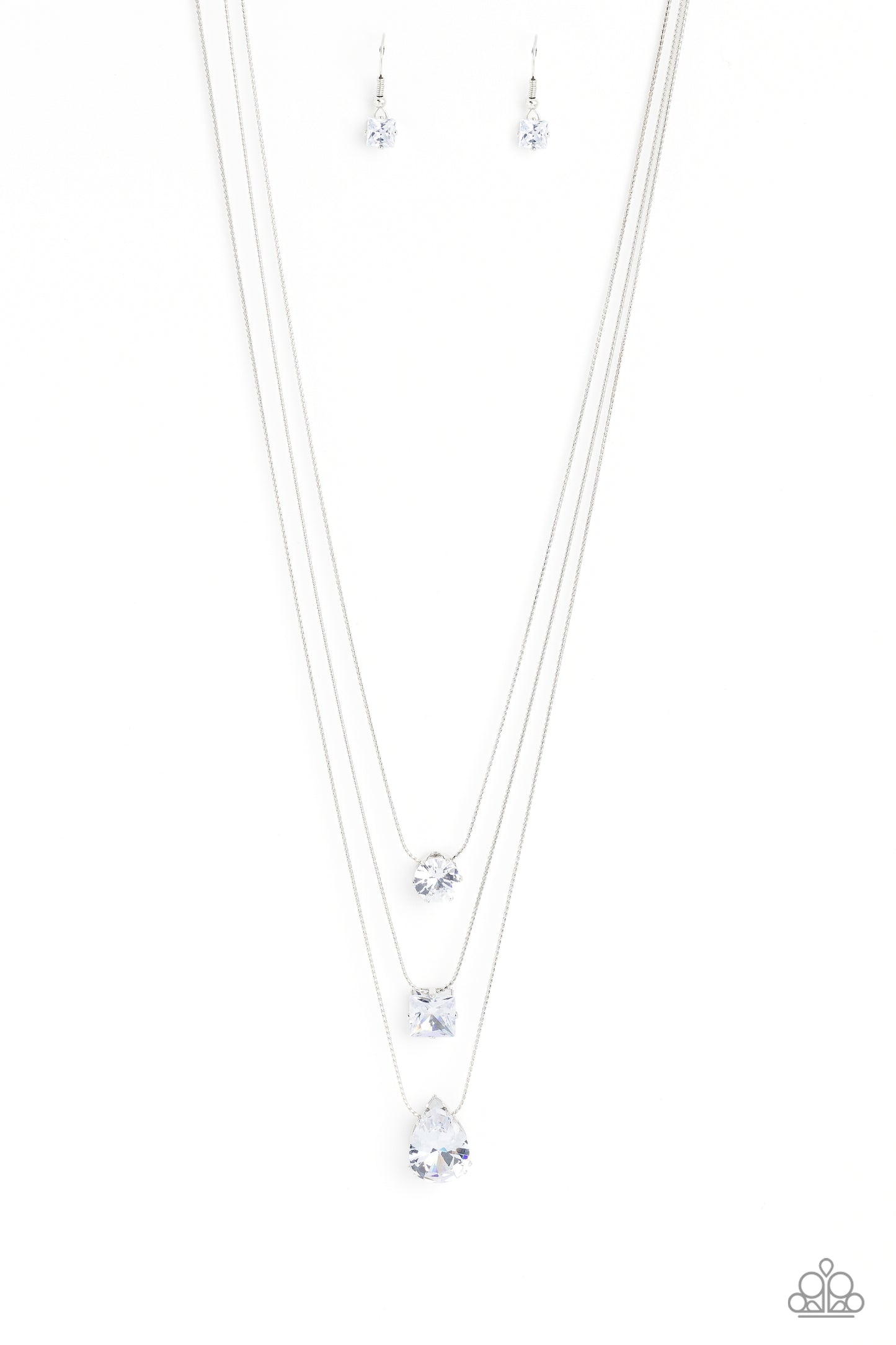 Lustrous Layers - White - Paparazzi Accessories