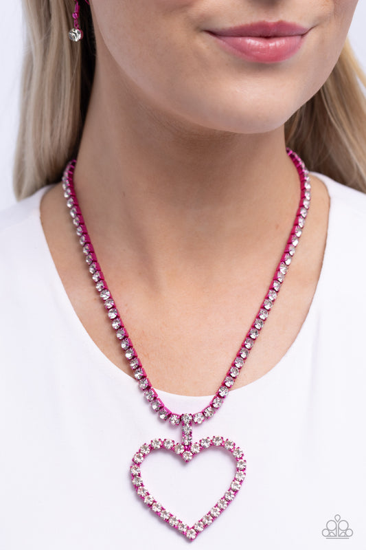 Flirting Fancy - Pink - Paparazzi Accessories