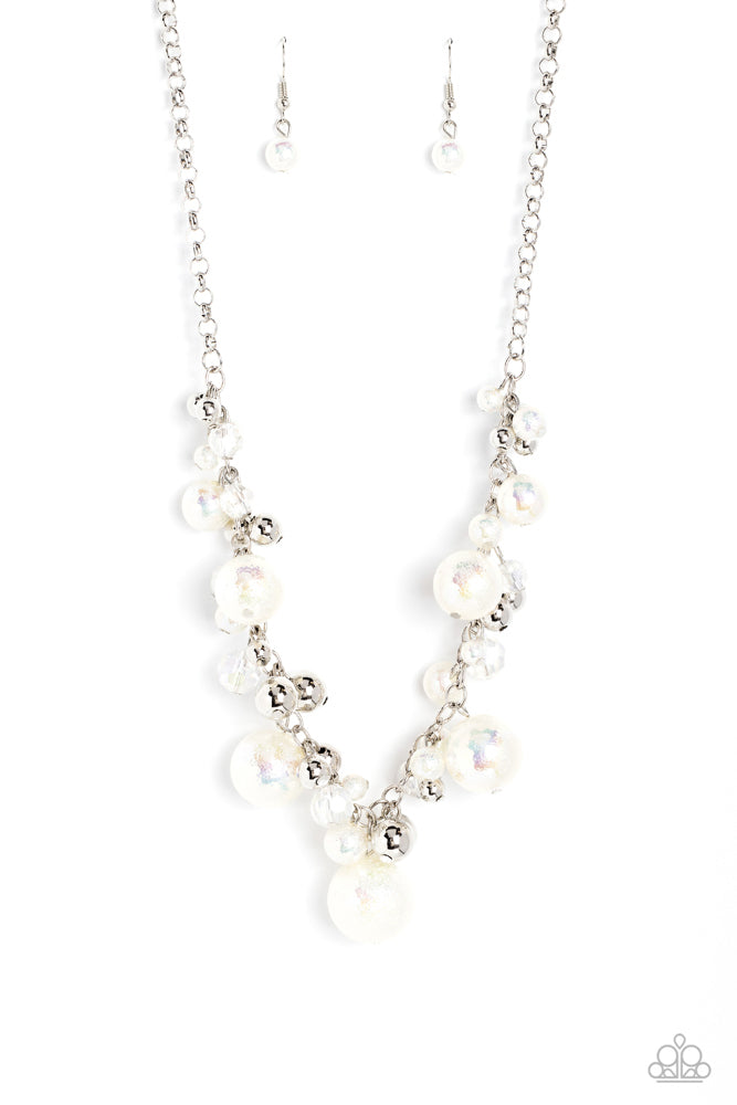 Scratched Shimmer - White - Paparazzi Accessories