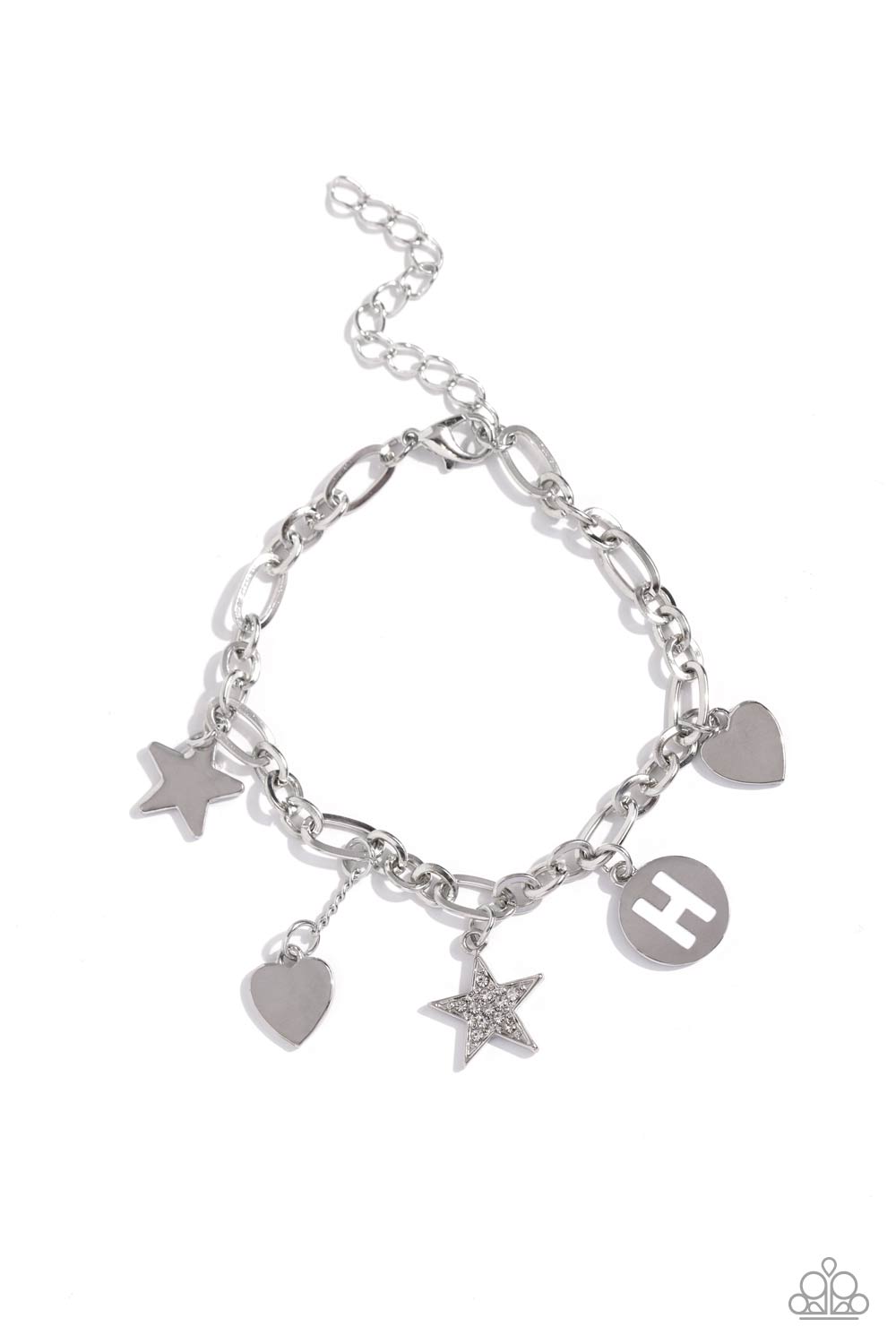 Legacy Letters - White - H - Paparazzi Accessories