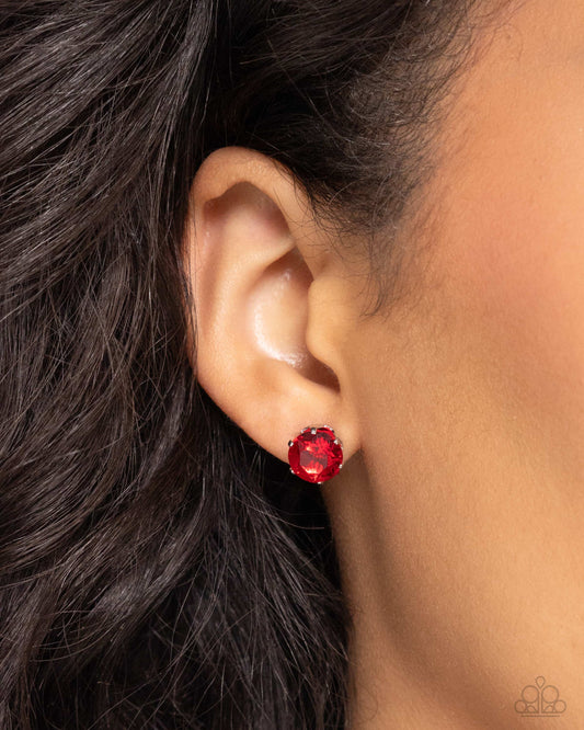 Breathtaking Birthstone - Red - Paparazzi Accessories