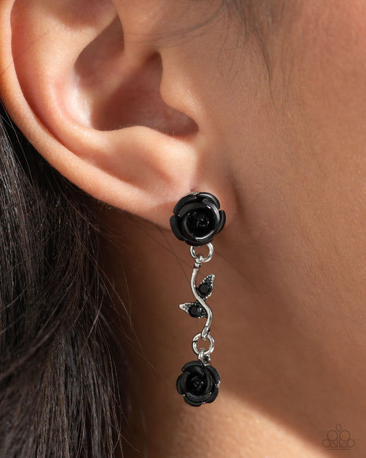 Led by the ROSE - Black - Paparazzi Accessories