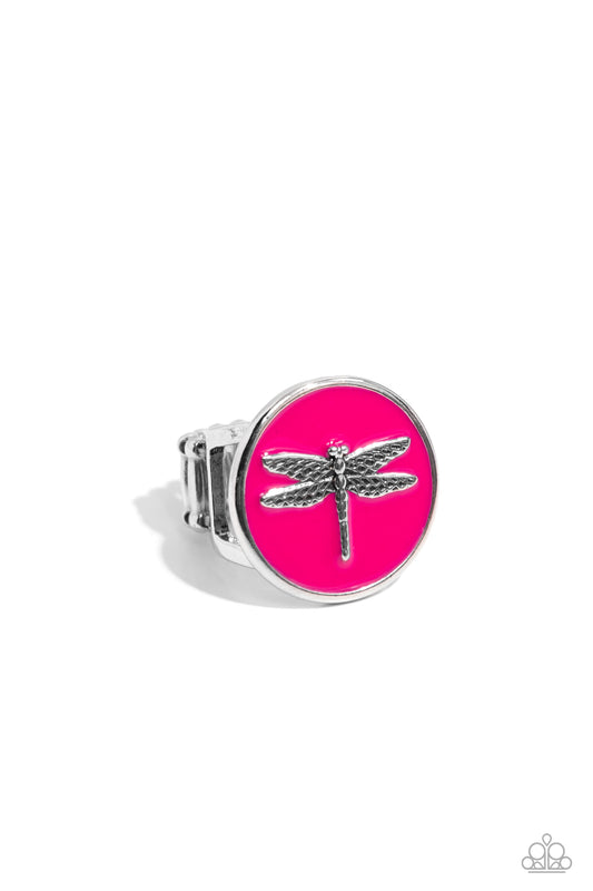 Debonair Dragonfly - Pink - Paparazzi Accessories