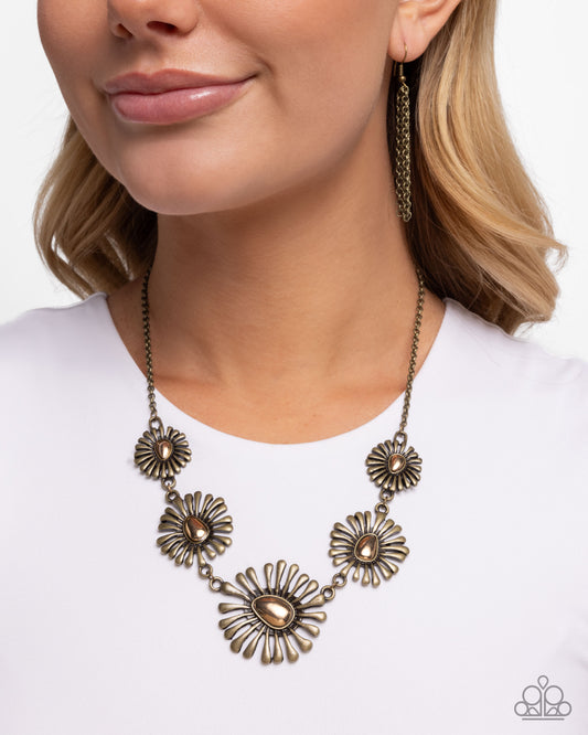 Floral Fin - Brass