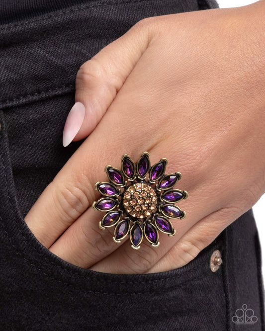 Sunflower Setting - Brass