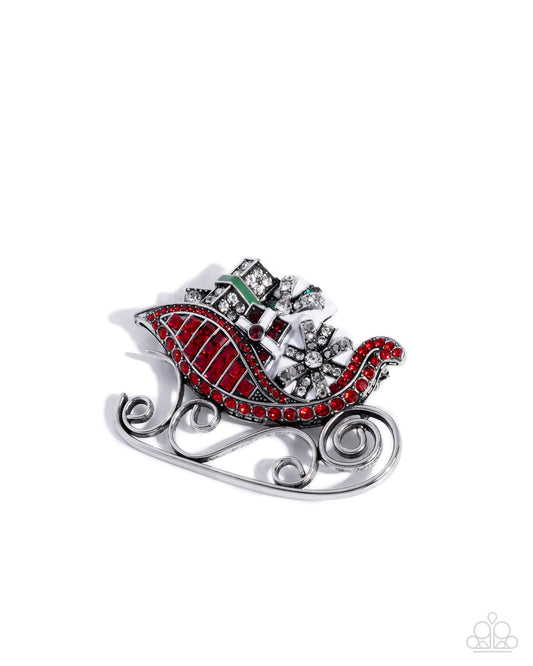 Sledding Shimmer - Red