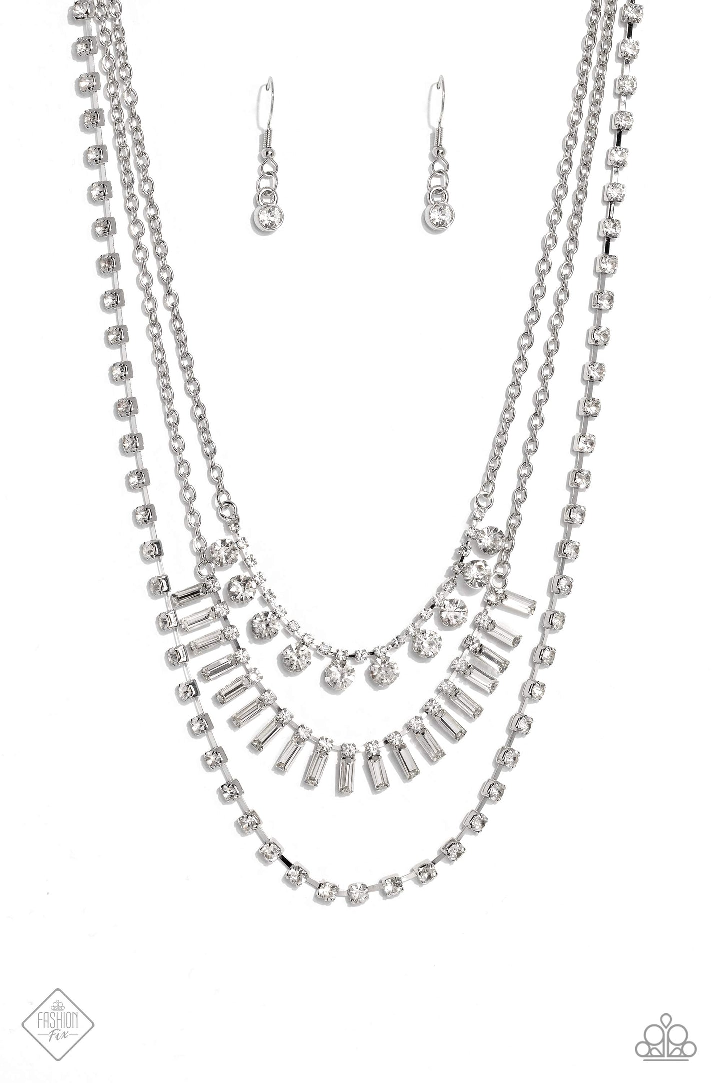 Dripping in Stardust - White - Paparazzi Accessories