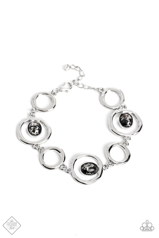 Marble Myriad - Black - Paparazzi Accessories