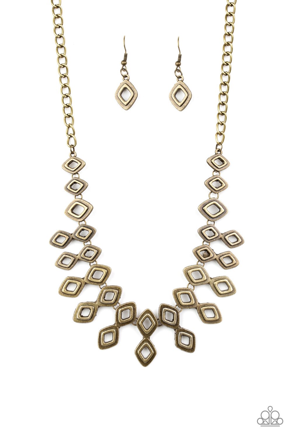 Geocentric - Brass - Paparazzi Accessories