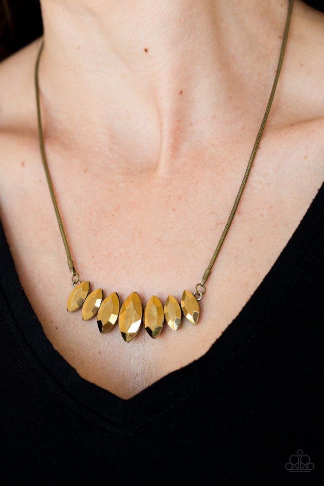 Leading Lady - Brass - Paparazzi Accessories