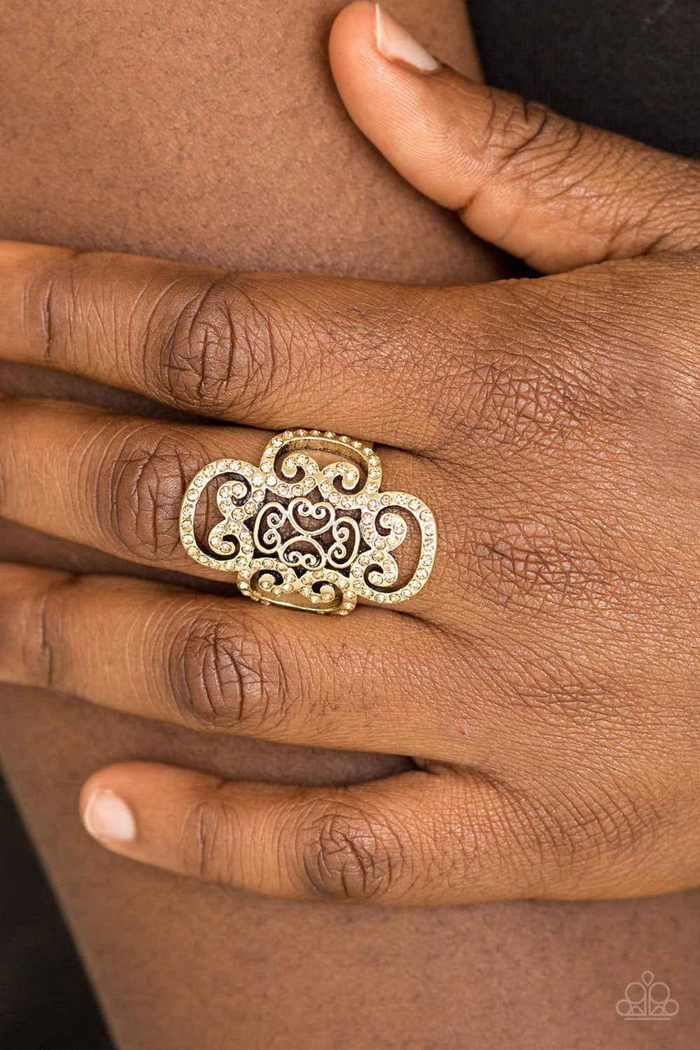 Regal Regalia - Brass - Paparazzi Accessories
