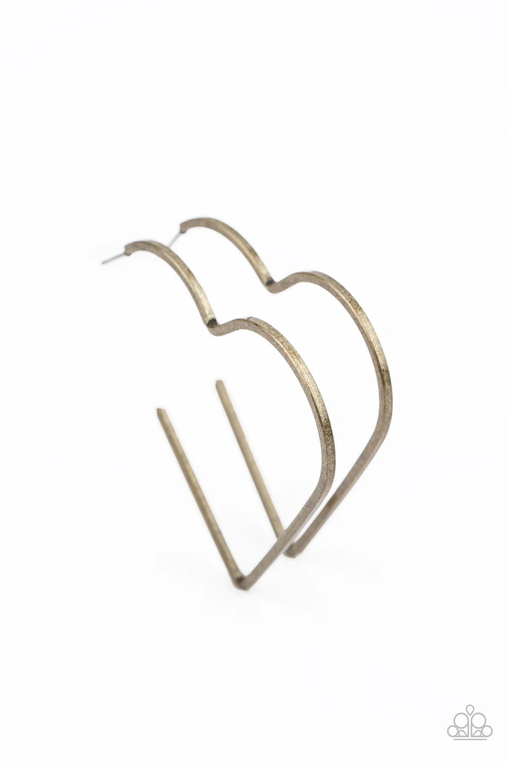 I HEART a Rumor - Brass - Paparazzi Earring