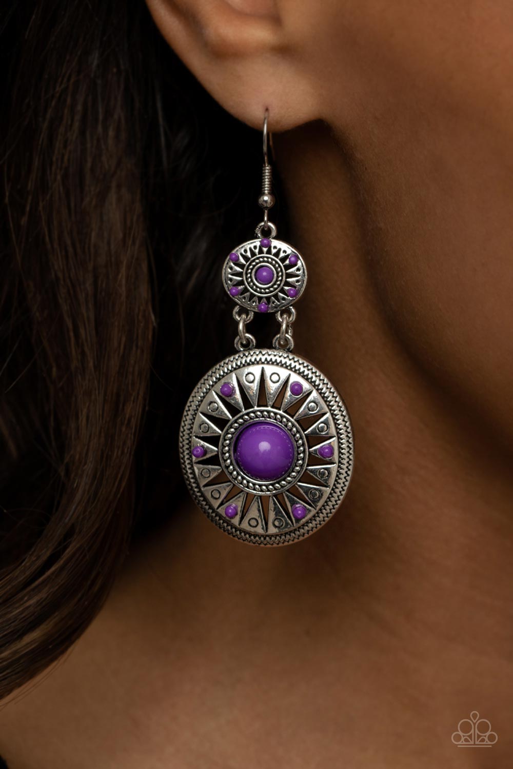 Temple of The Sun - Purple - Paparazzi Accessories