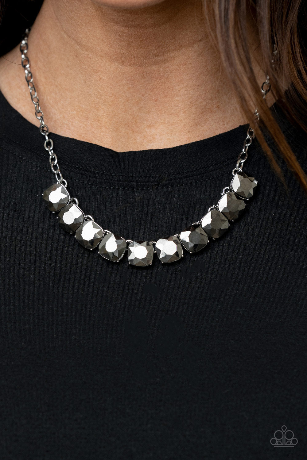 Radiance Squared - Silver - Paparazzi Accessories