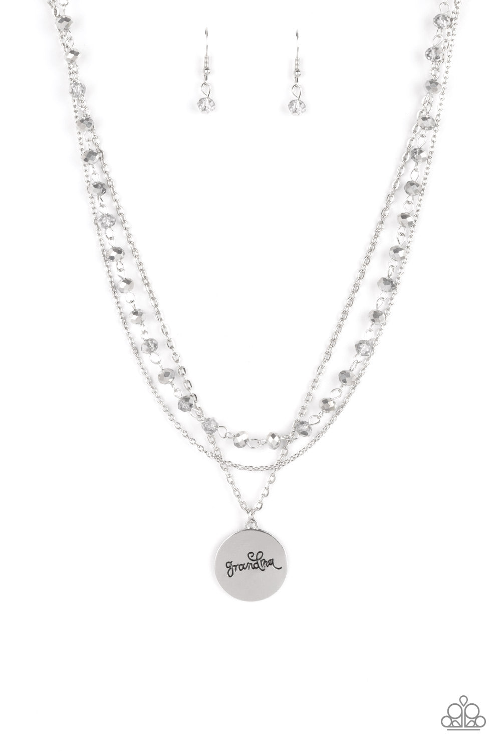 Promoted to Grandma - Silver - Paparazzi Accessories