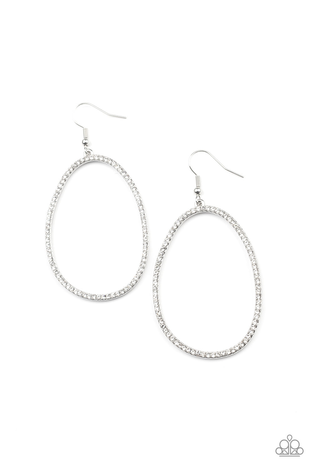 OVAL-ruled! - White - Paparazzi Accessories