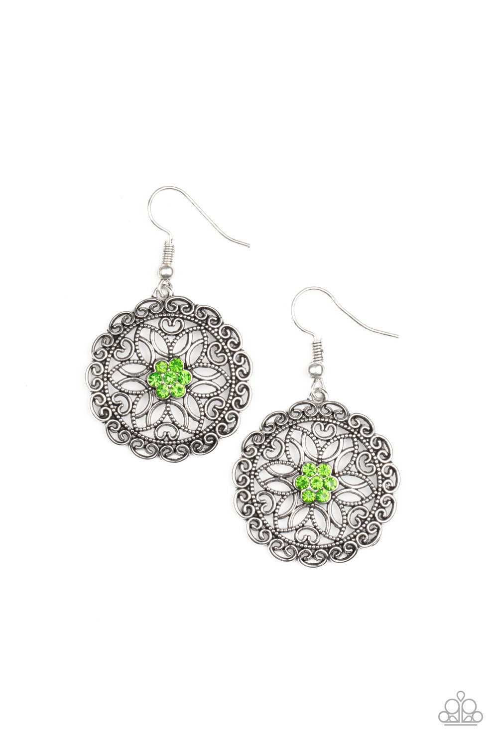 Flower Shop Sparkle - Green - Paparazzi Accessories