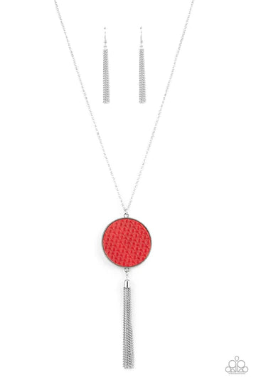 Wondrously Woven - Red - Paparazzi Accessories