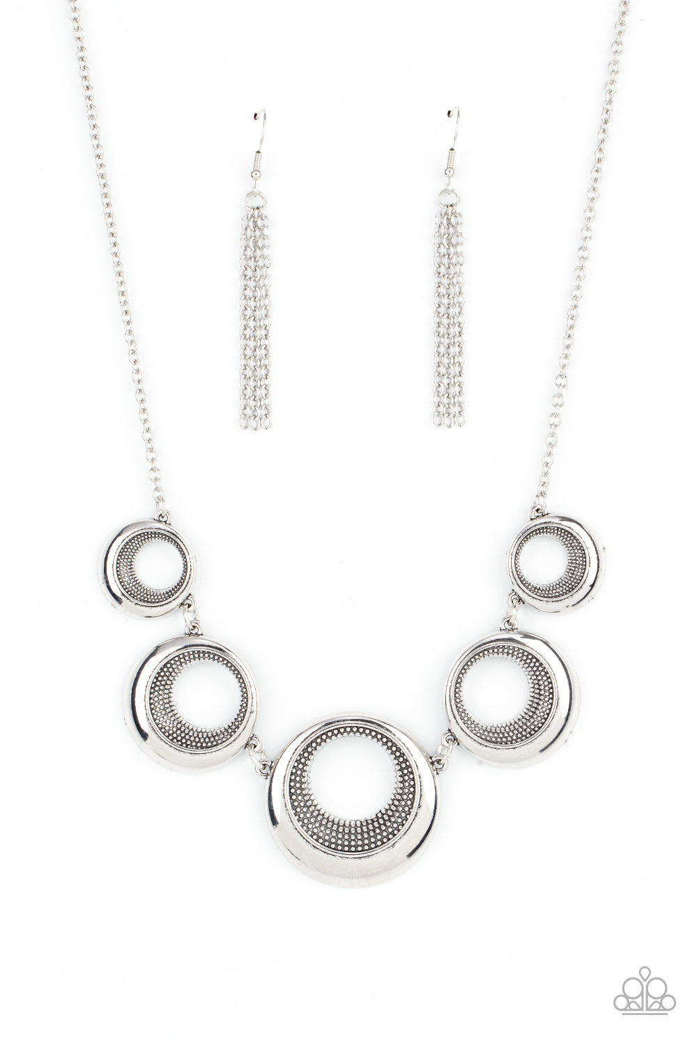 Solar Cycle - Silver - Paparazzi Accessories