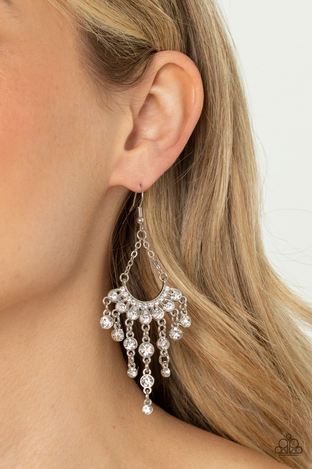 Commanding Candescence - White - Paparazzi Accessories