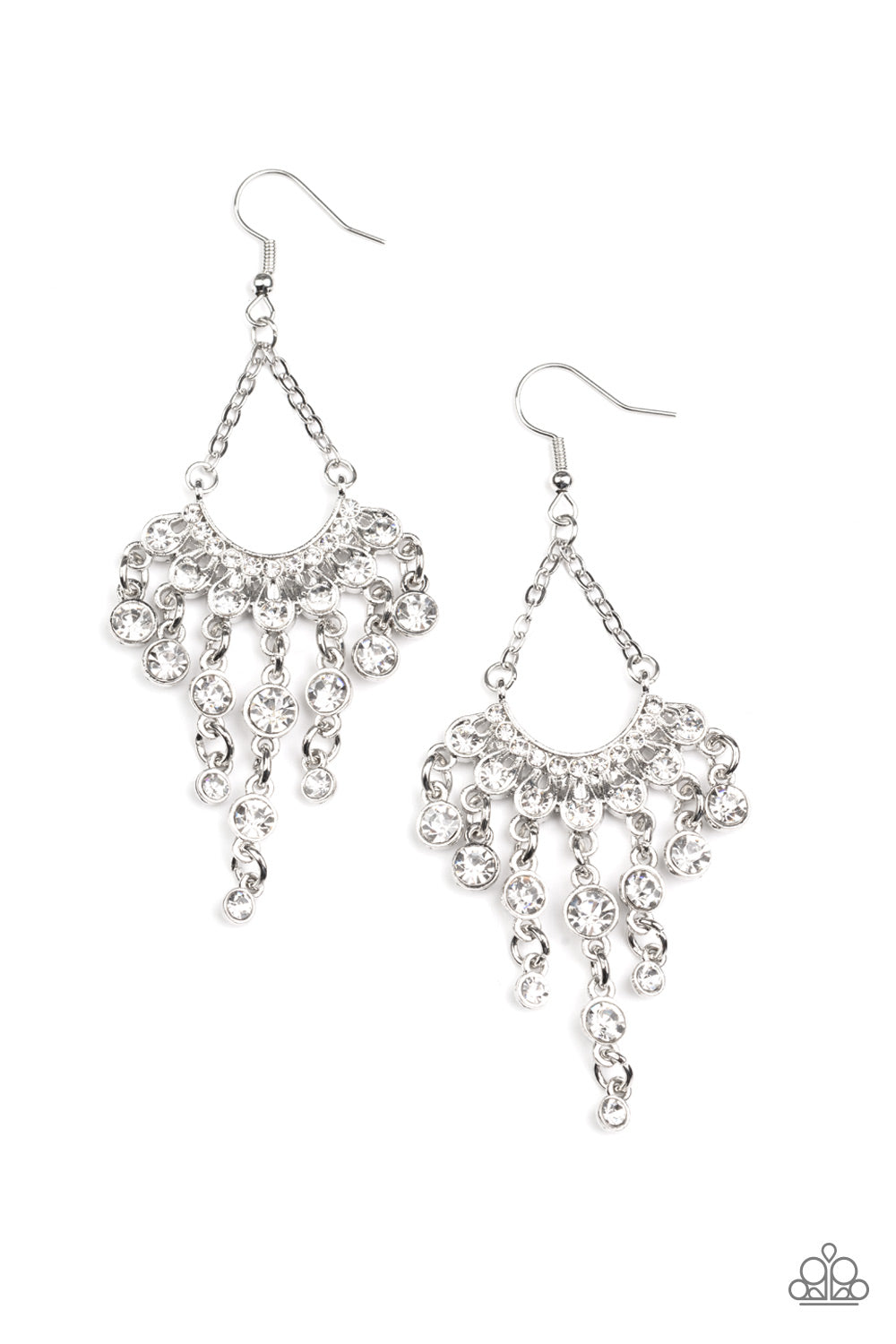 Commanding Candescence - White - Paparazzi Accessories