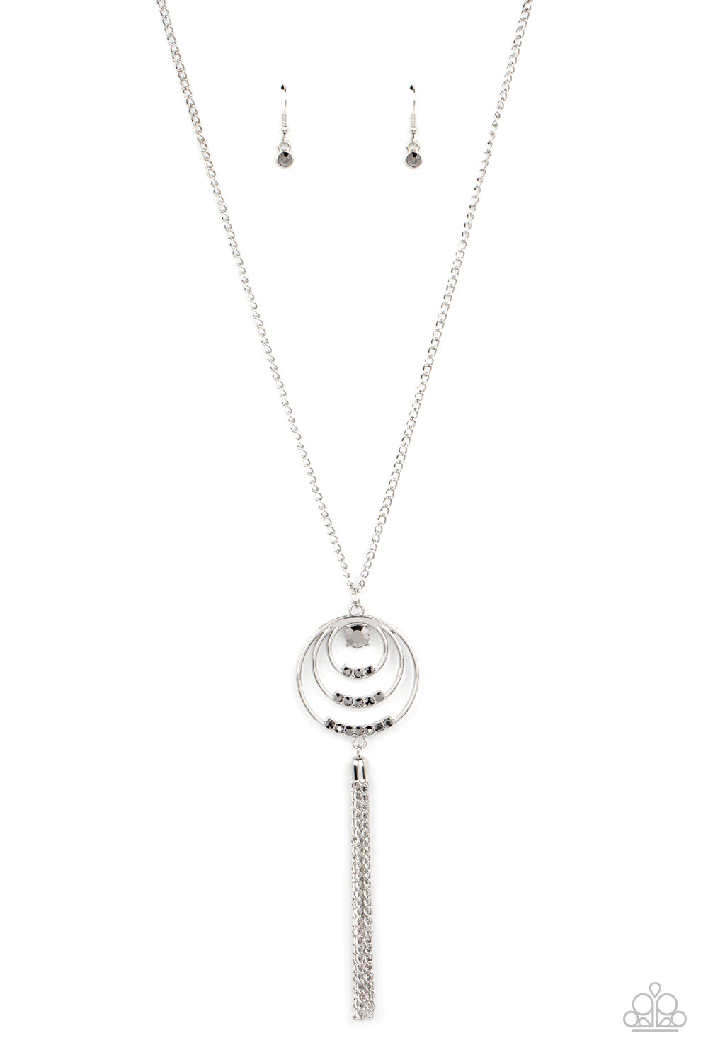 Spiraling Sparkle - Silver - Paparazzi Accessories