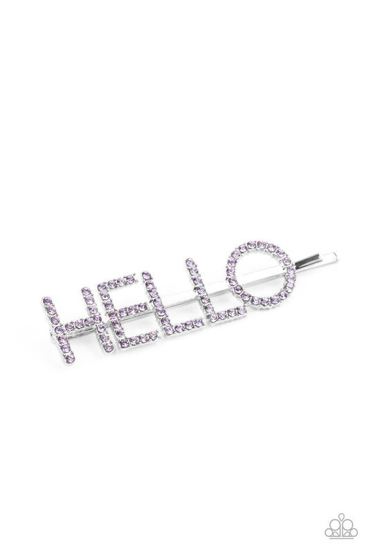 Hello There - Purple - Paparazzi Accessories