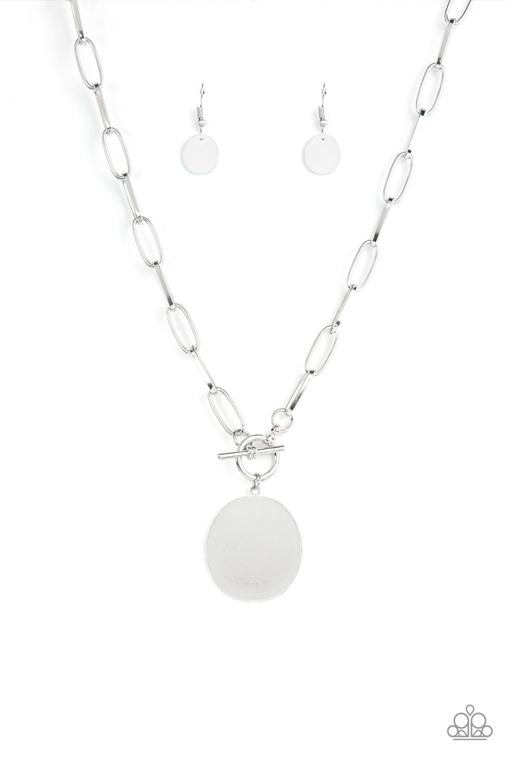 Tag Out - Silver - Paparazzi Accessories