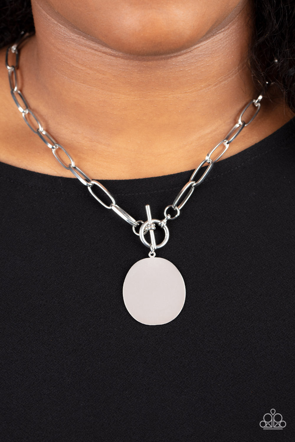Tag Out - Silver - Paparazzi Accessories