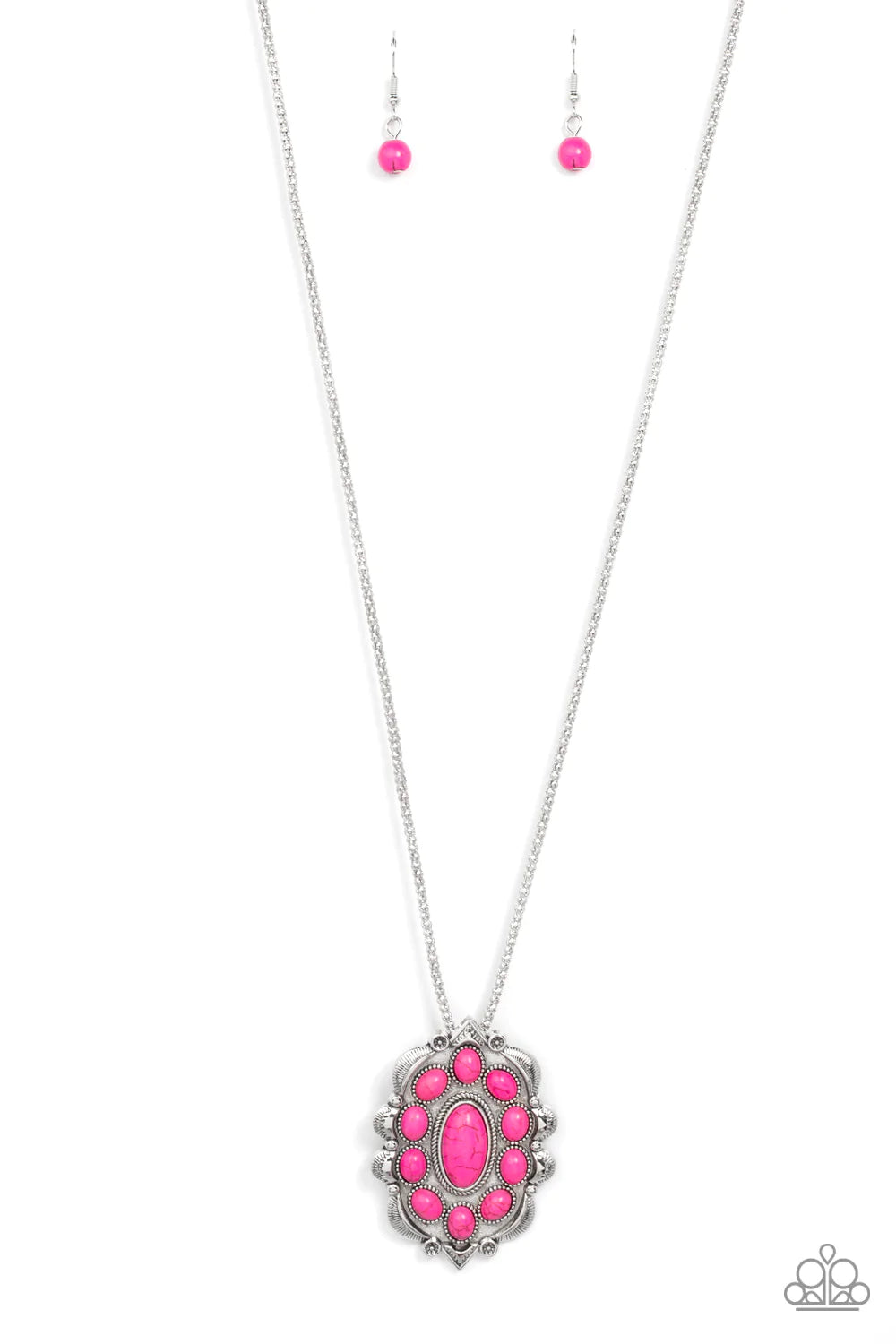 Mojave Medallion - Pink - Paparazzi Accessories
