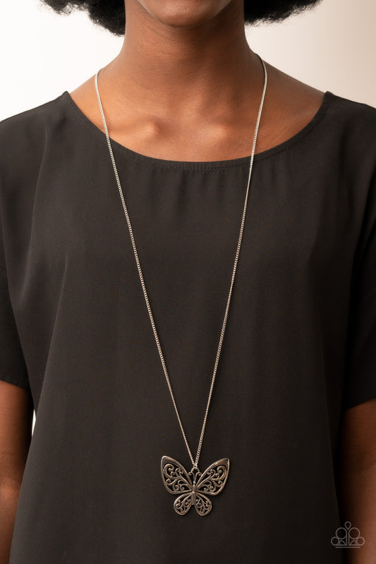 Butterfly Boutique - Silver - Paparazzi Accessories