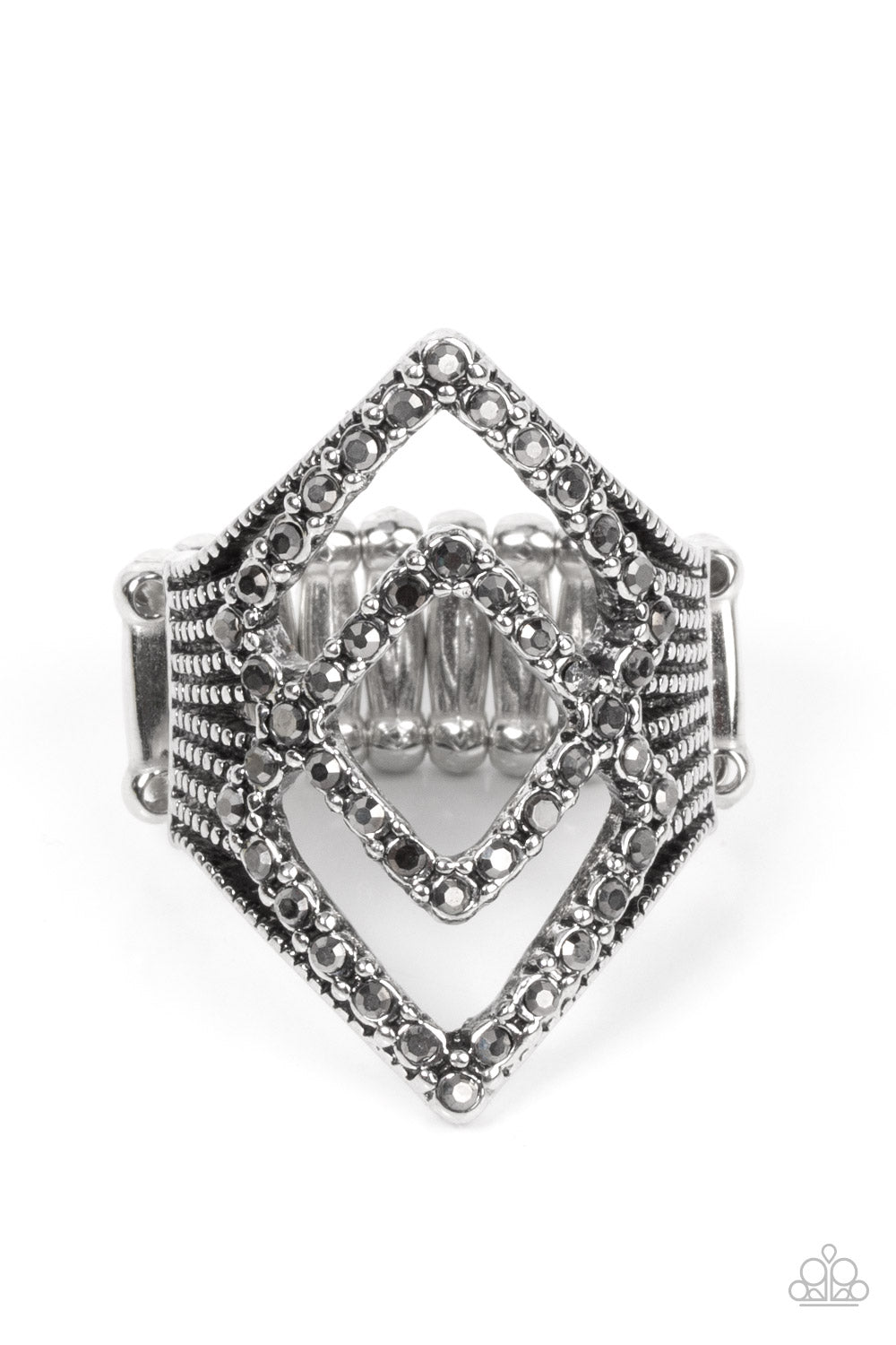 Diamond Duet - Silver - Paparazzi Accessories