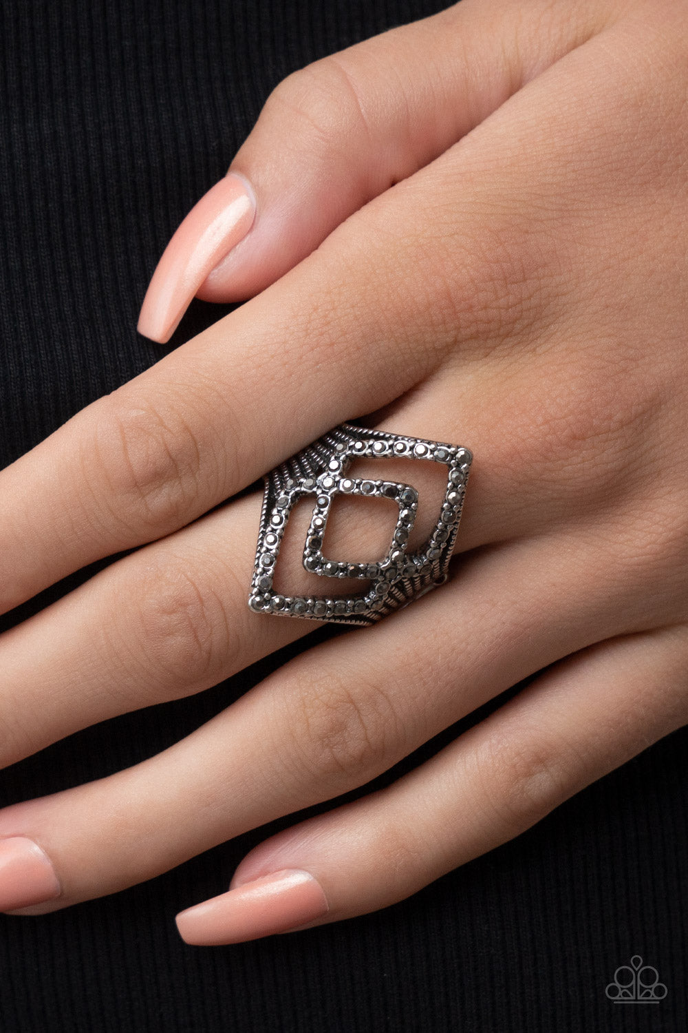 Diamond Duet - Silver - Paparazzi Accessories