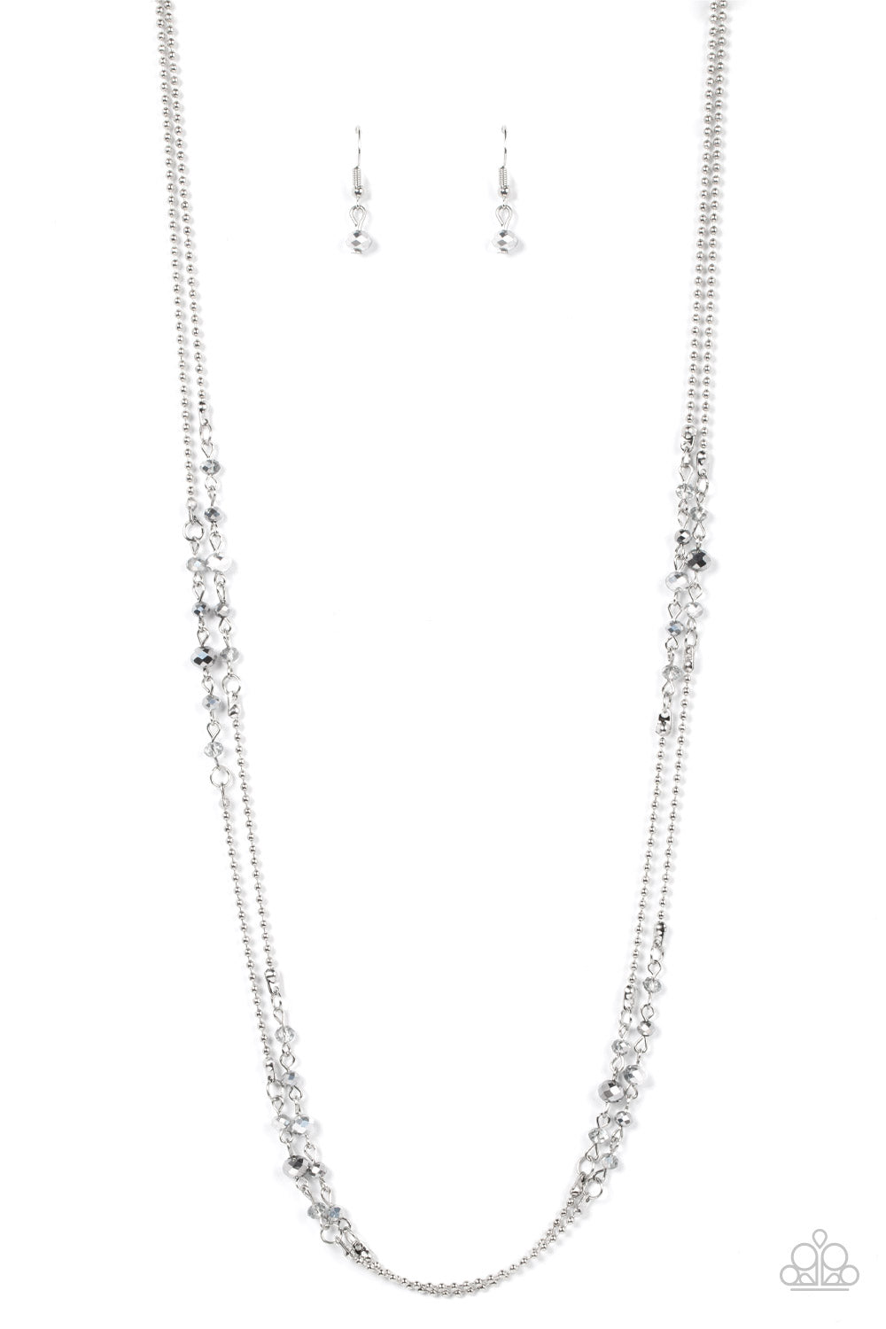 Petitely Prismatic - Silver - Paparazzi Accessories