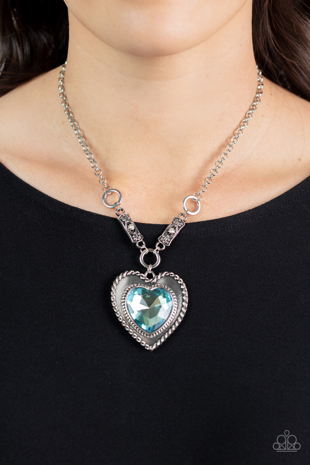 Heart Full of Fabulous - Blue - Paparazzi Accessories