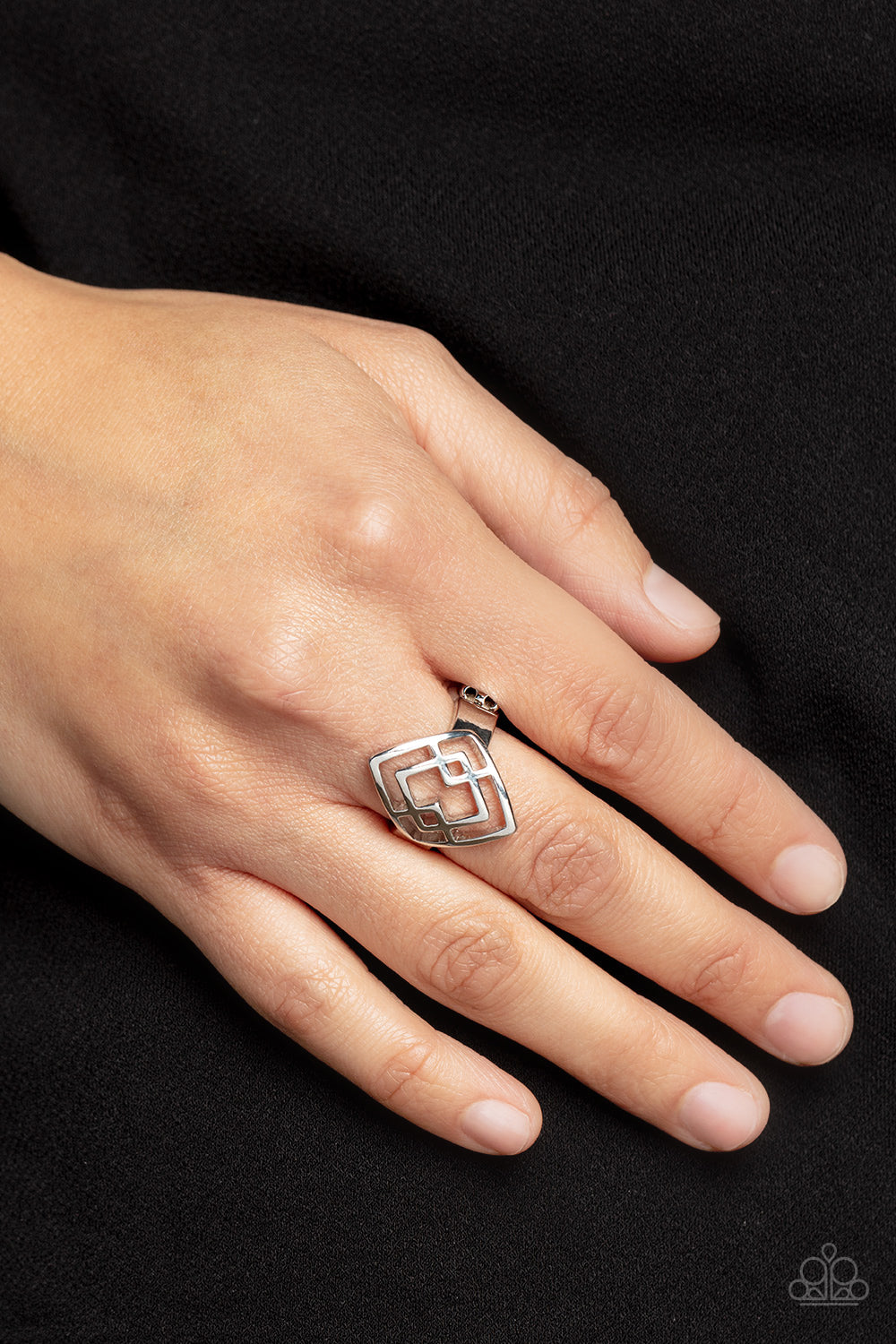 Diamond Duo - Silver - Paparazzi Accessories