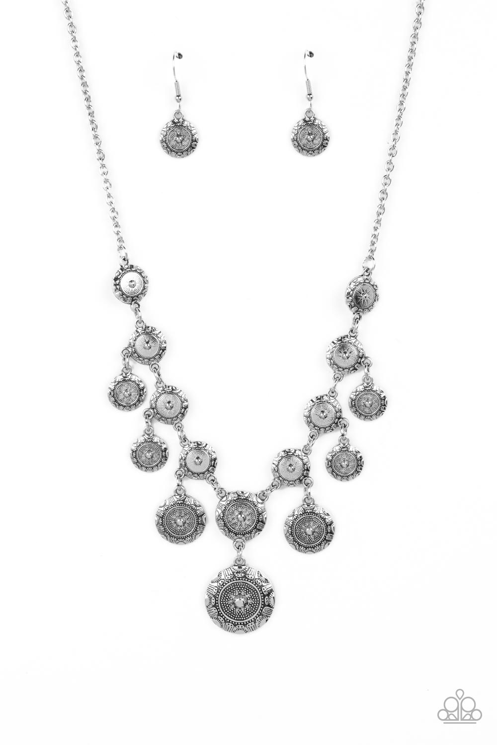 Sahara Stars - Silver - Paparazzi Accessories