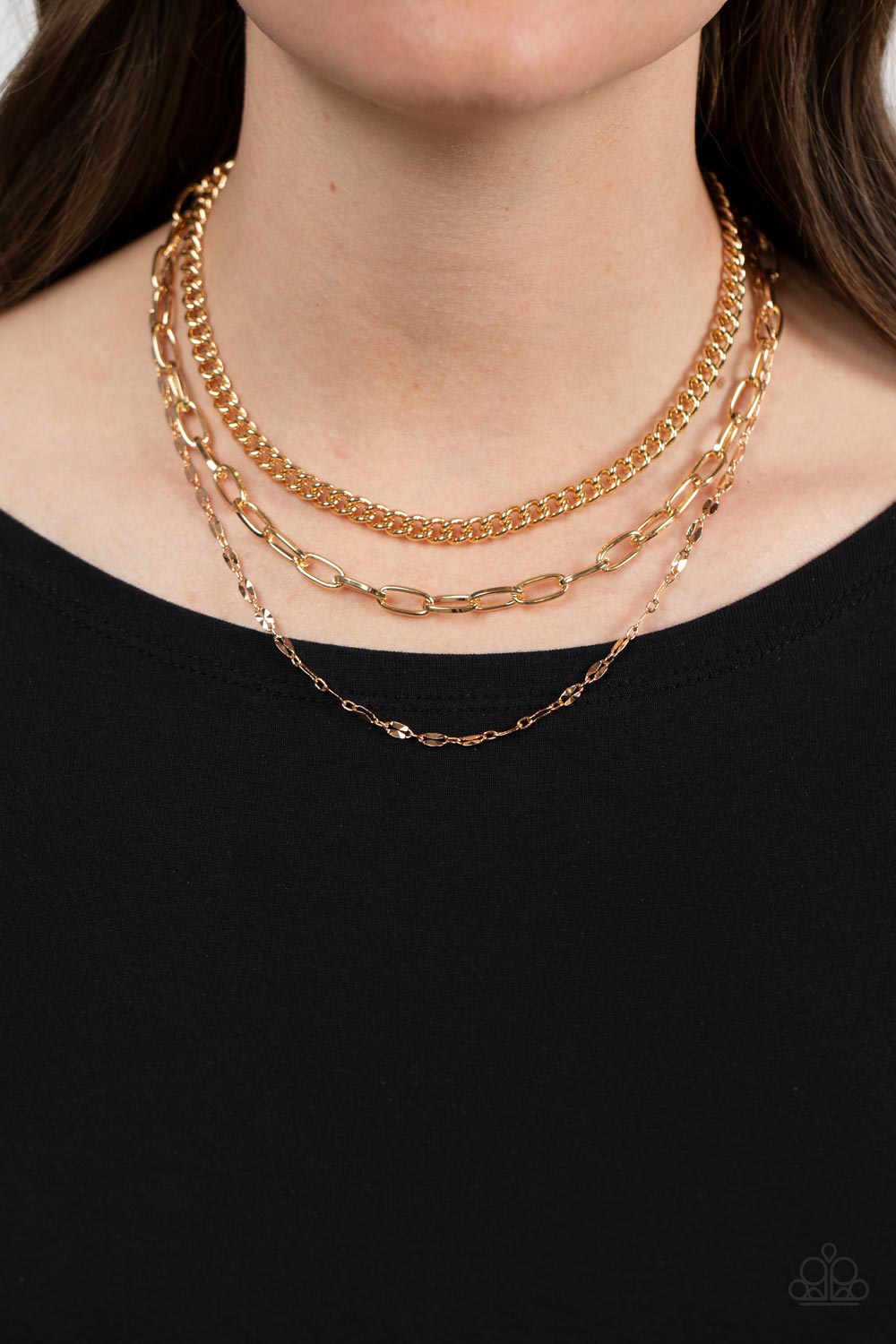 Galvanized Grit - Gold - Paparazzi Accessories
