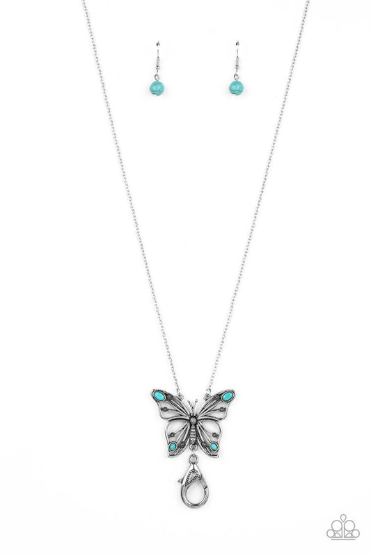 Badlands Butterfly - Blue - Paparazzi Accessories