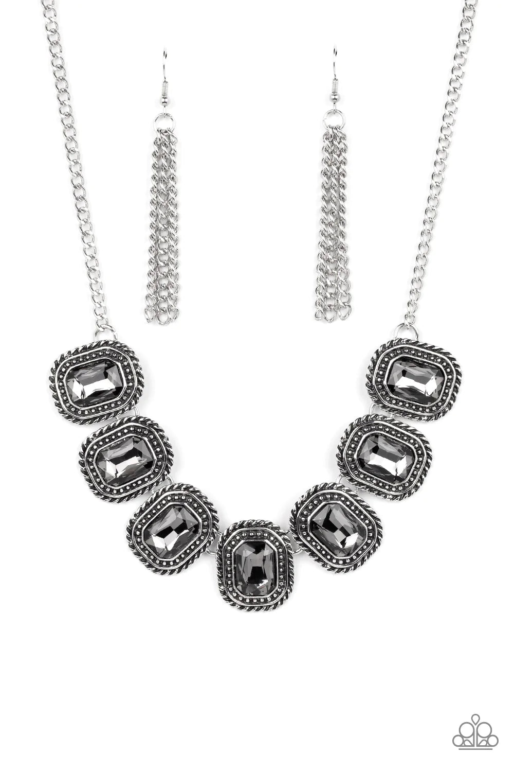 Iced Iron - Silver - Paparazzi Accessories