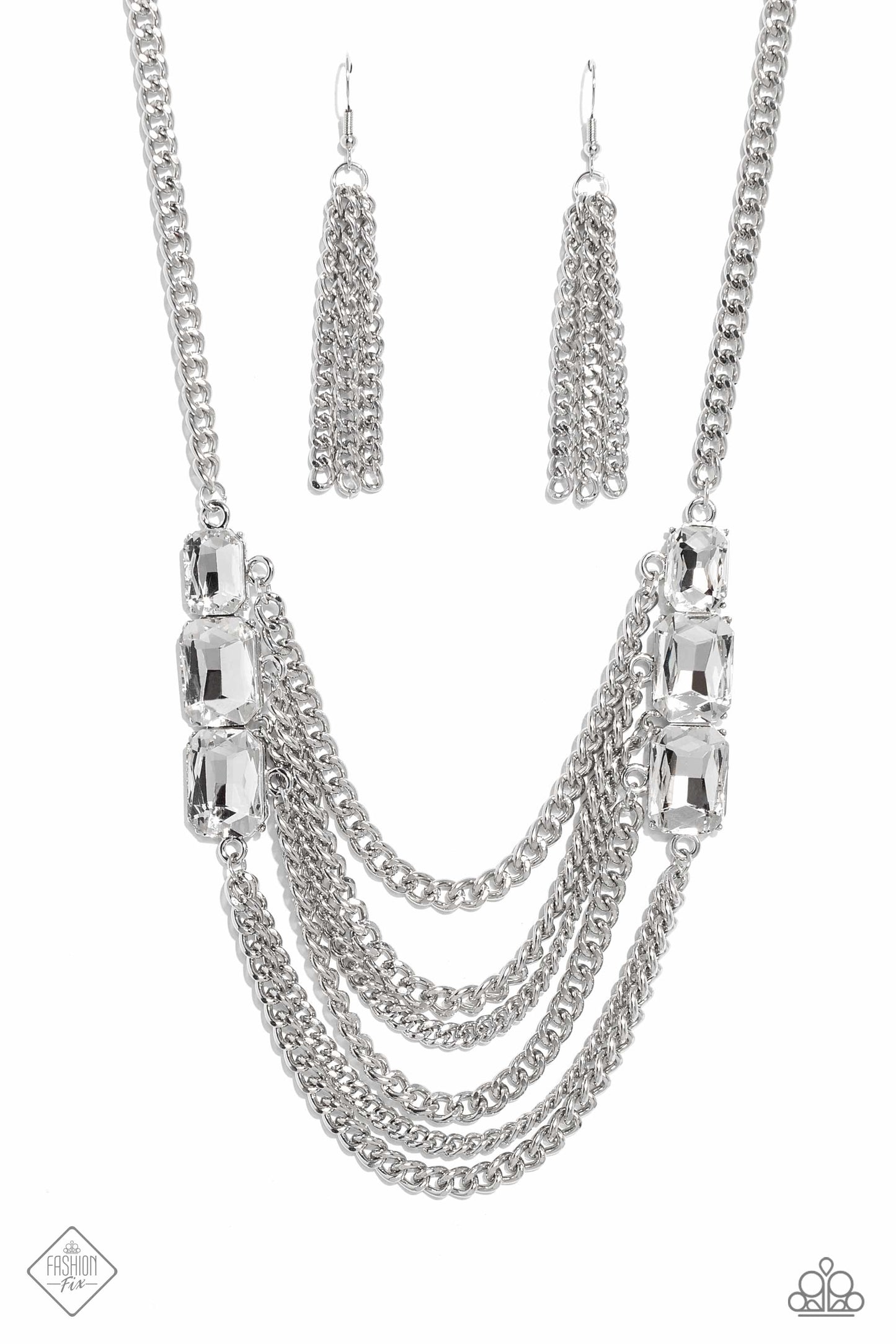 Come CHAIN or Shine - White - Paparazzi Accessories