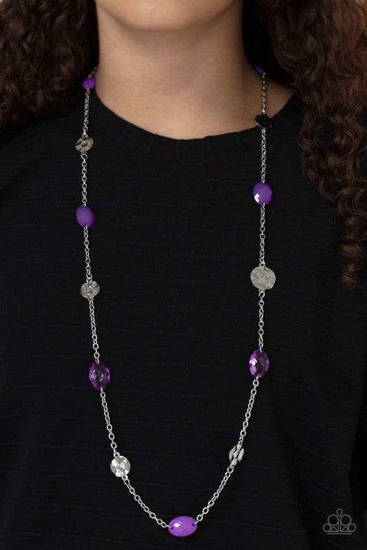 Glossy Glamorous Necklace - Purple - Paparazzi Accessories