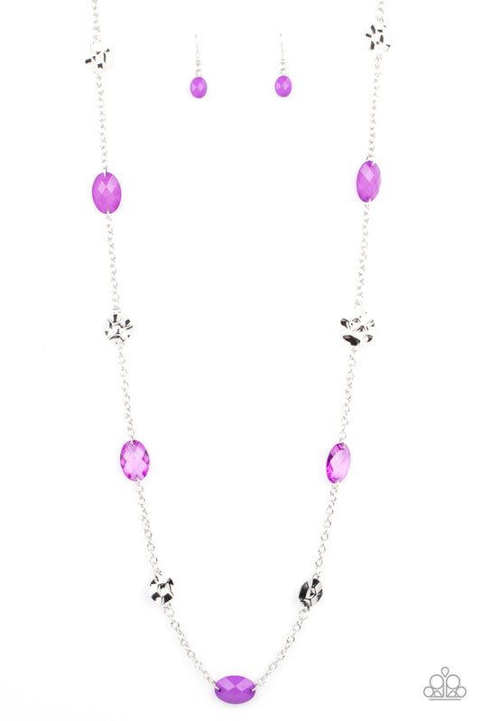 Glossy Glamorous Necklace - Purple - Paparazzi Accessories