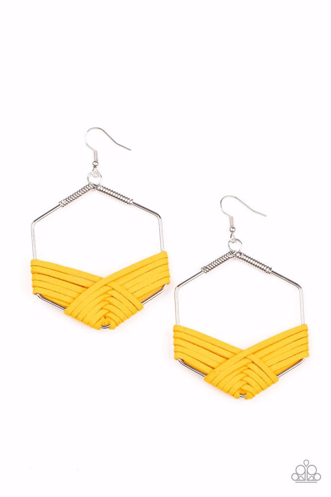 Suede Solstice - Yellow - Paparazzi Accessories