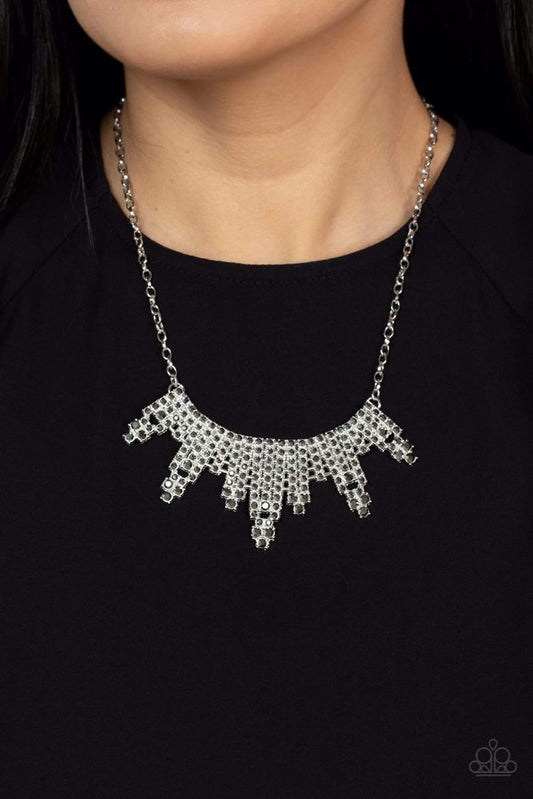 Skyscraping Sparkle - Silver - Paparazzi Accessories