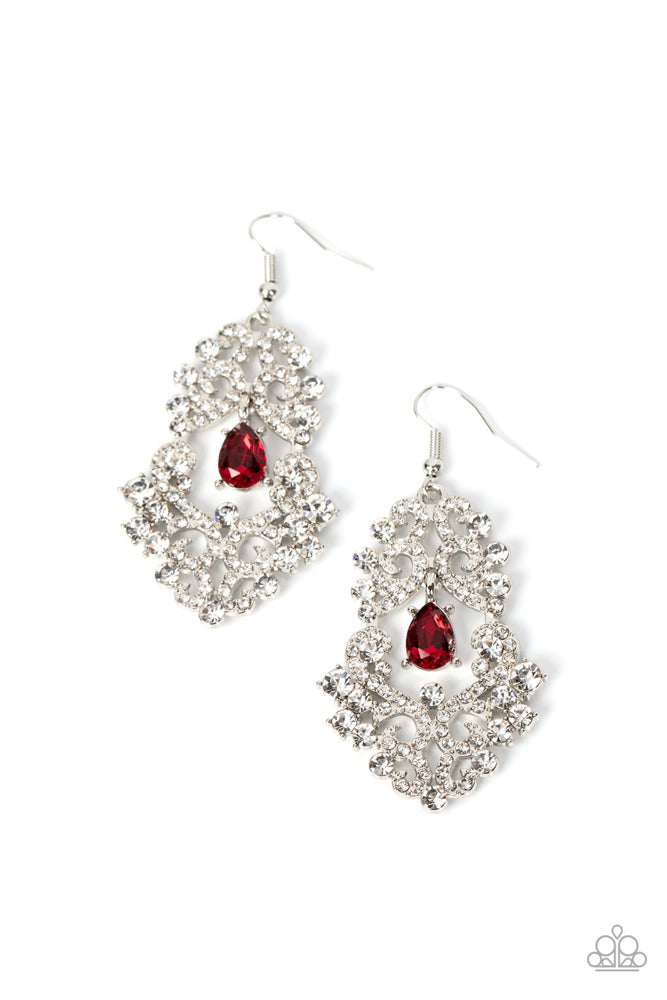 Sociable Sparkle - Red - Paparazzi Accessories