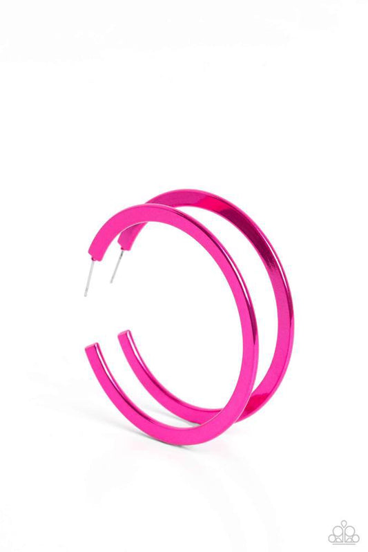 Pop HOOP - Pink - Paparazzi Accessories