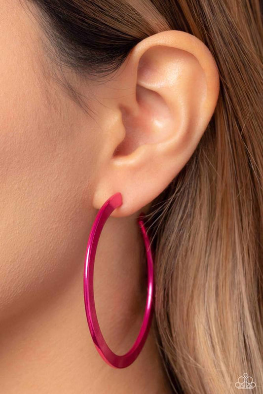 Pop HOOP - Pink - Paparazzi Accessories